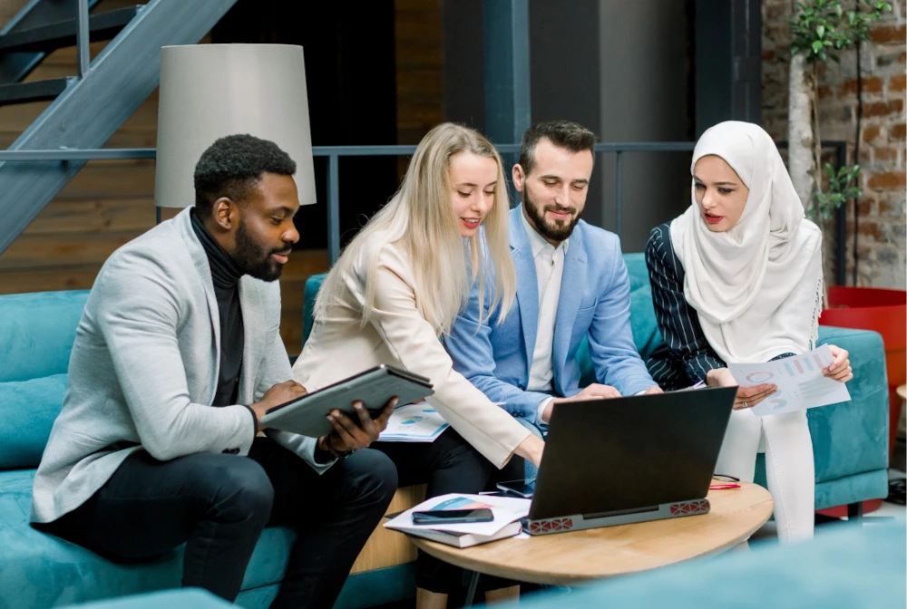 Photo: team meeting.
